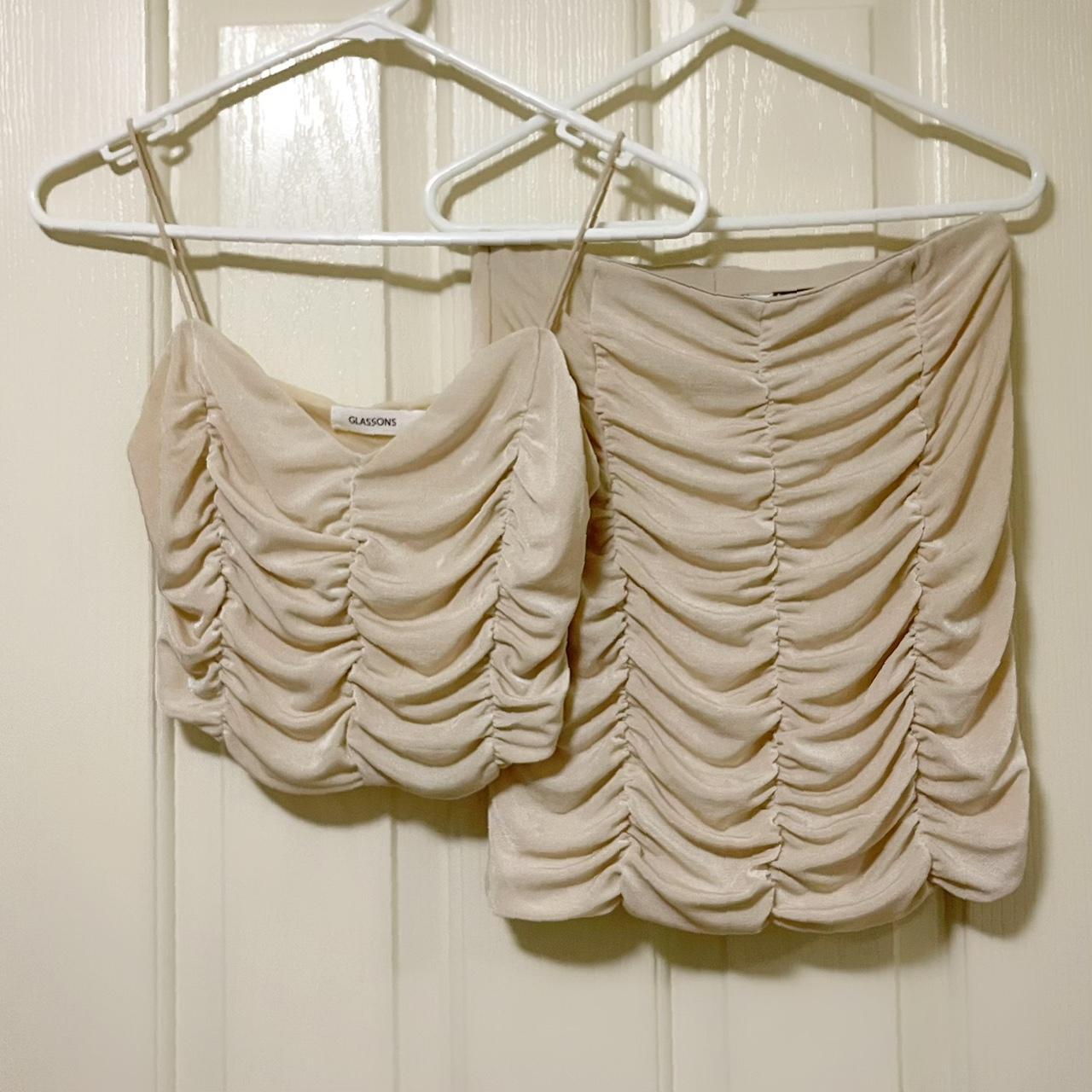 Glassons Ruched Top and Skirt Set Skirt is size... Depop