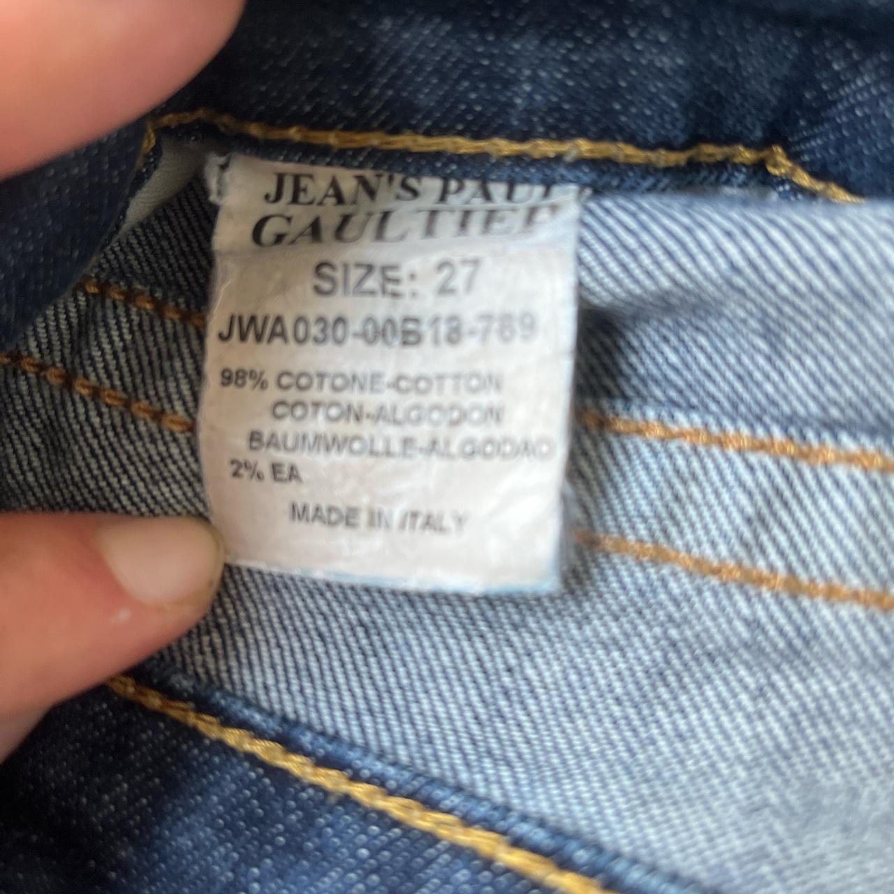 Jean Paul Gaultier y2k low rise jeans The most... - Depop