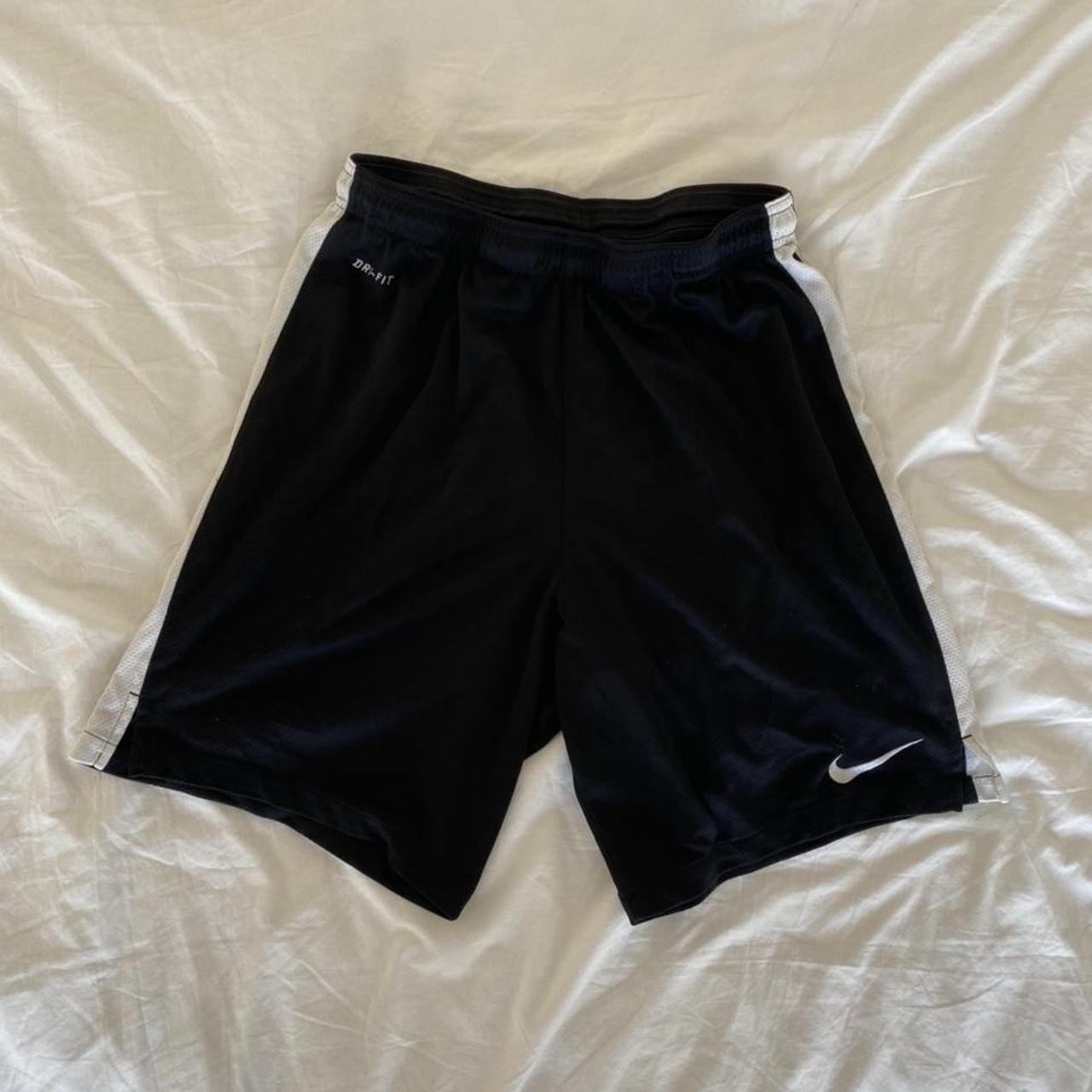 BLACK NIKE SHORTS • Black light Nike shorts • Size... - Depop