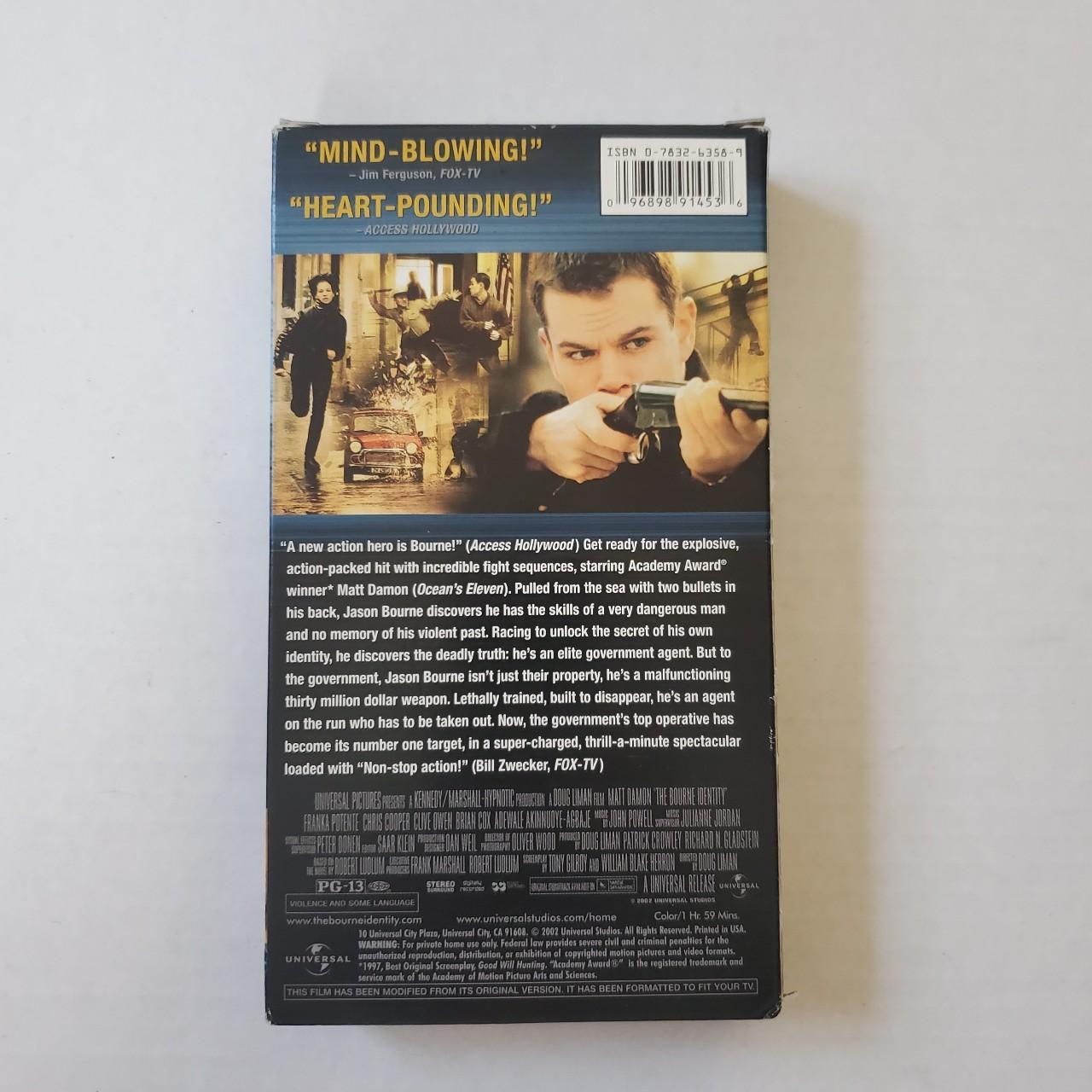 The Bourne Identity VHS movie Matt Damon Jason... - Depop