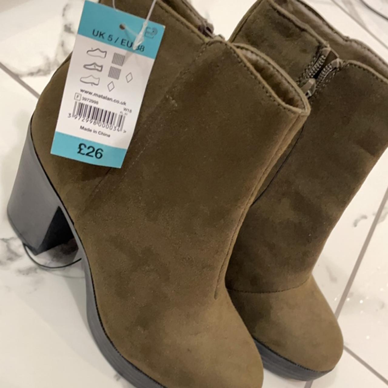 Matalan Women's Khaki Boots Depop