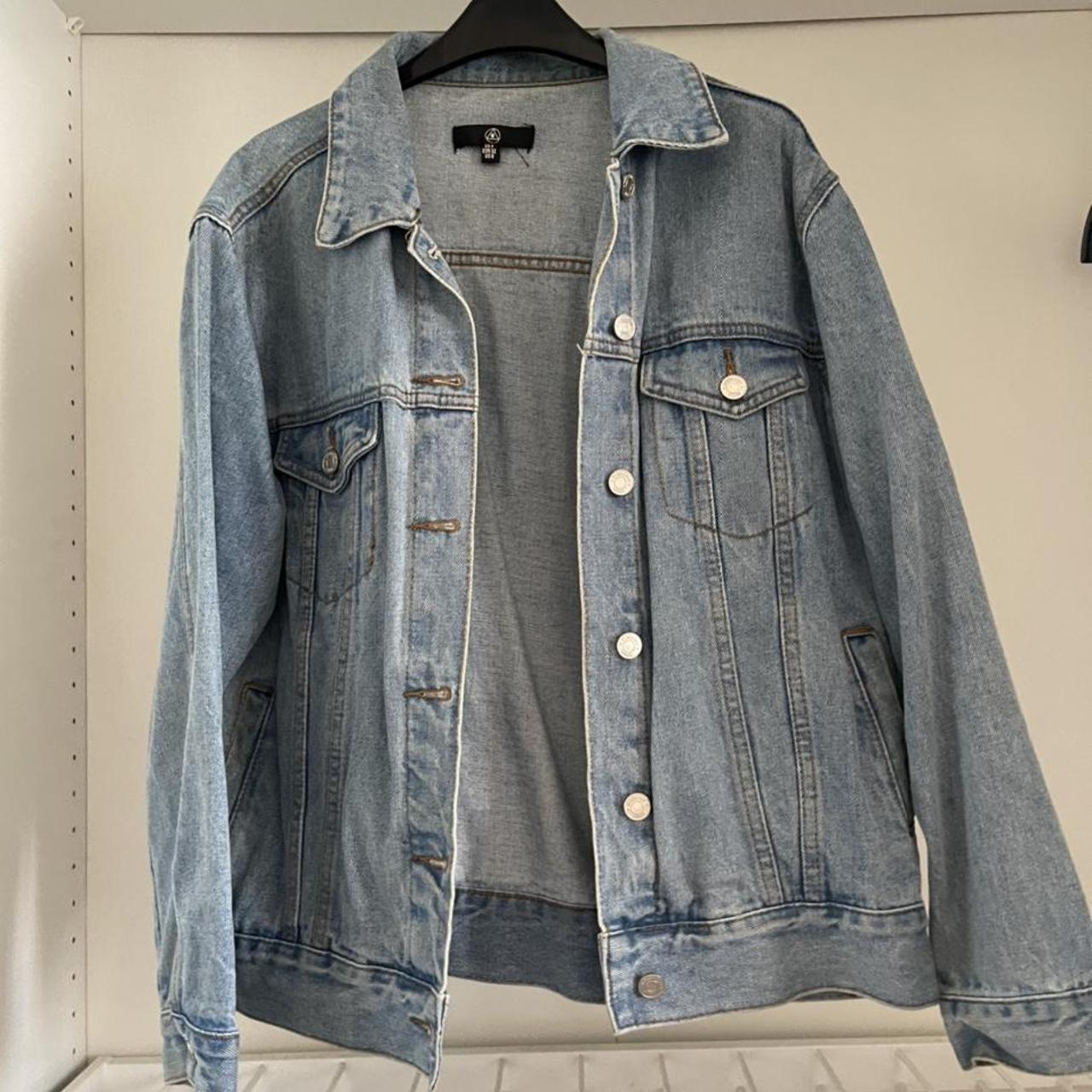 WOMENS MISSGUIDED OVERSIZED DENIM JACKET - UK 4... - Depop