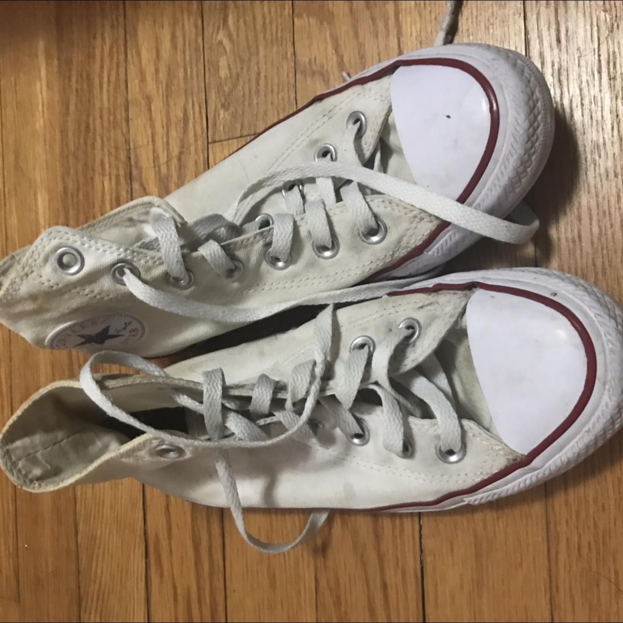 supposed to be white converse look more off white... - Depop