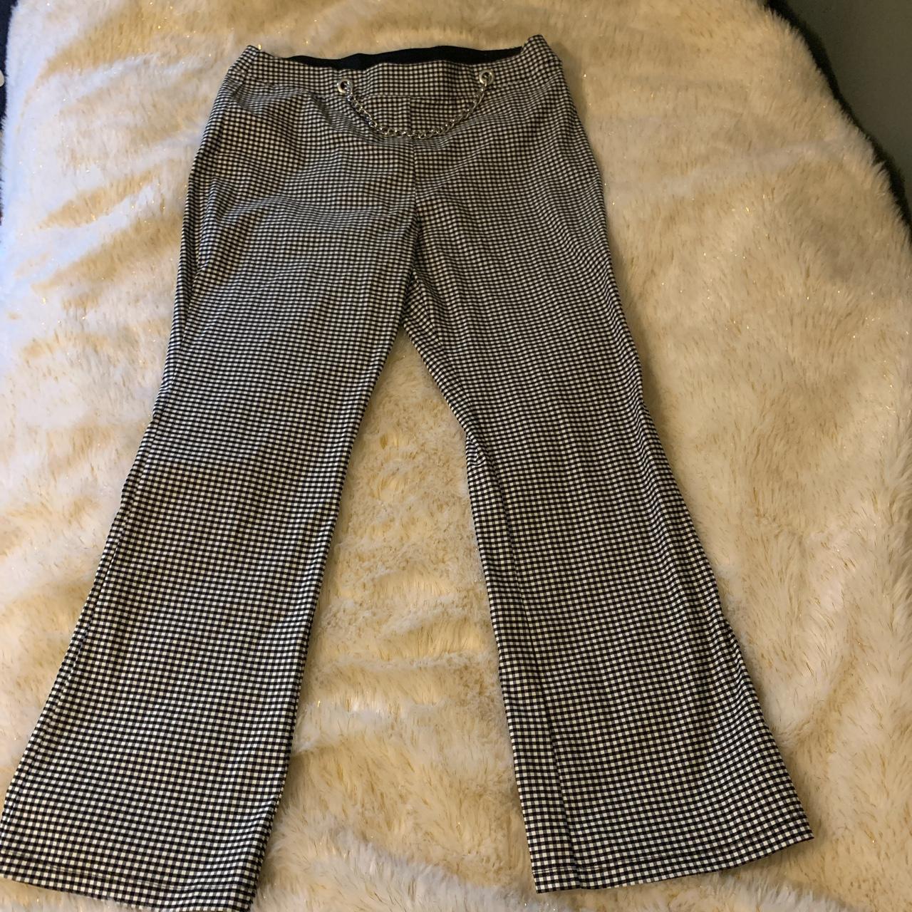 Target Wild Fable checkered bootcut stretch pants... - Depop