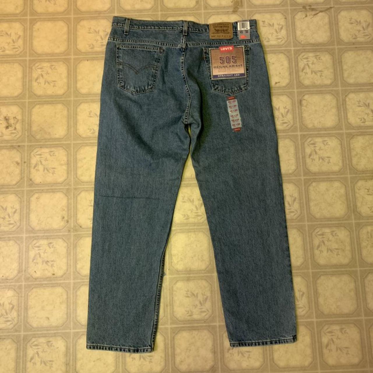 vintage dead stock levi's 505 orange tab blue jeans.... - Depop