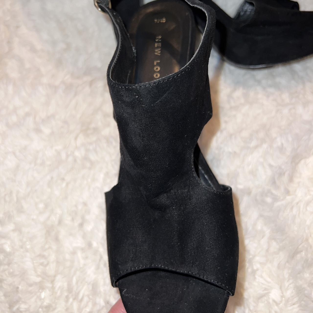 New Look black platform heels, only worn a handful... - Depop