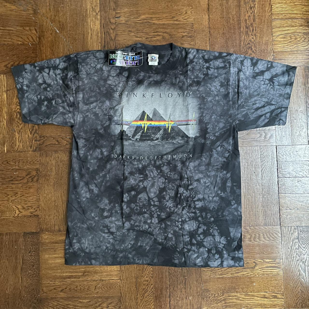 Vintage Pink Floyd Tie Dye T shirt - XL Liquid Blue... - Depop