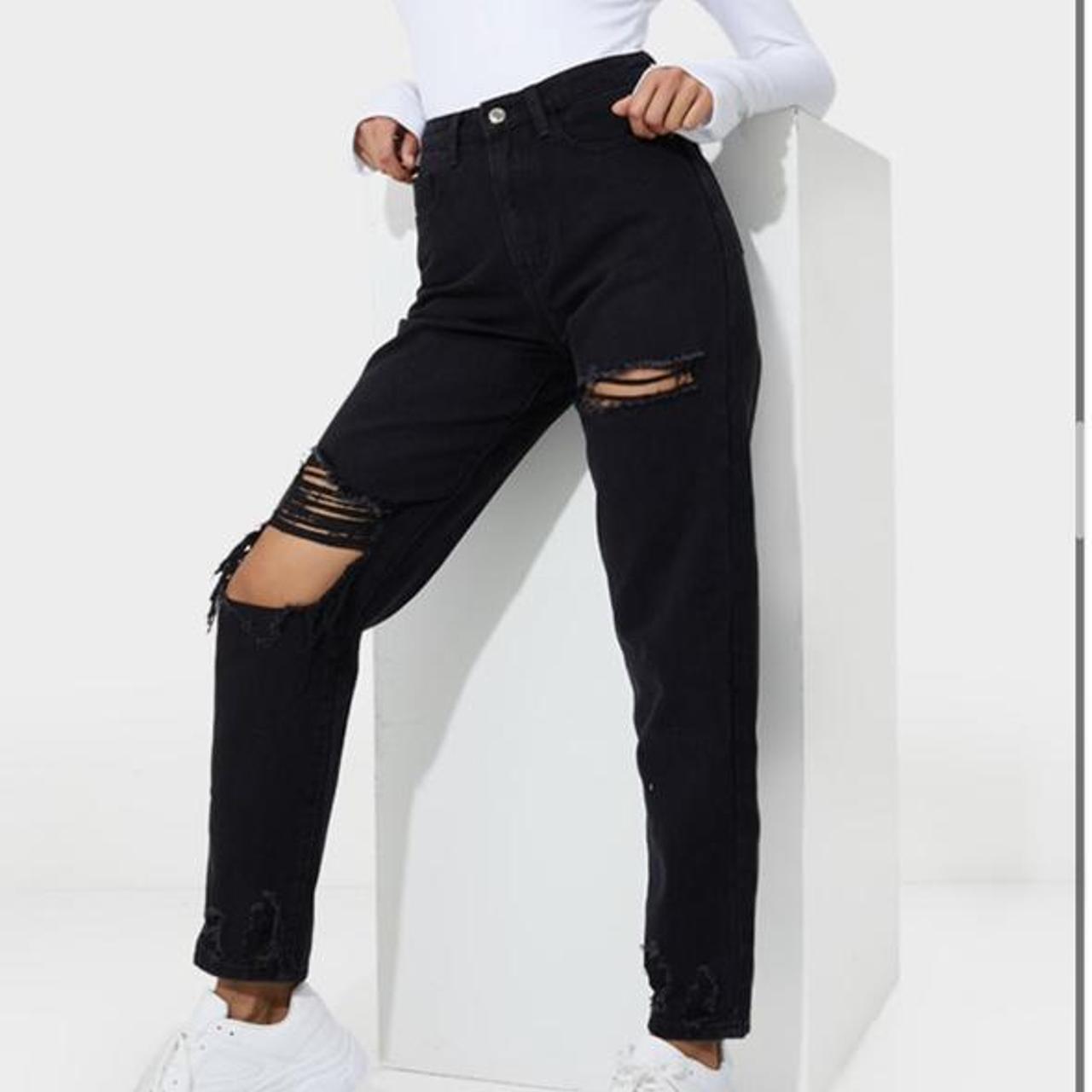 plt ripped mom jeans