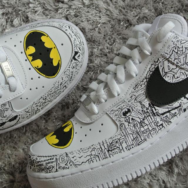 Batman Custom Shoes Custom Sneakers AF1 Classic AIR - Etsy