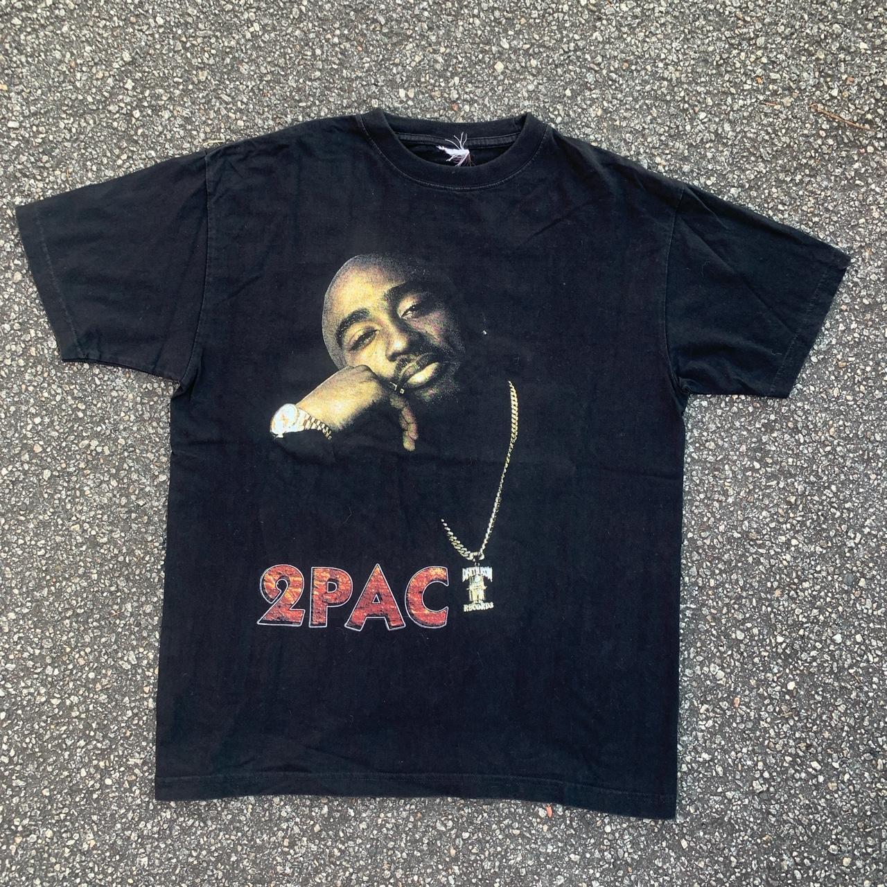 Black and best sale red tupac shirt