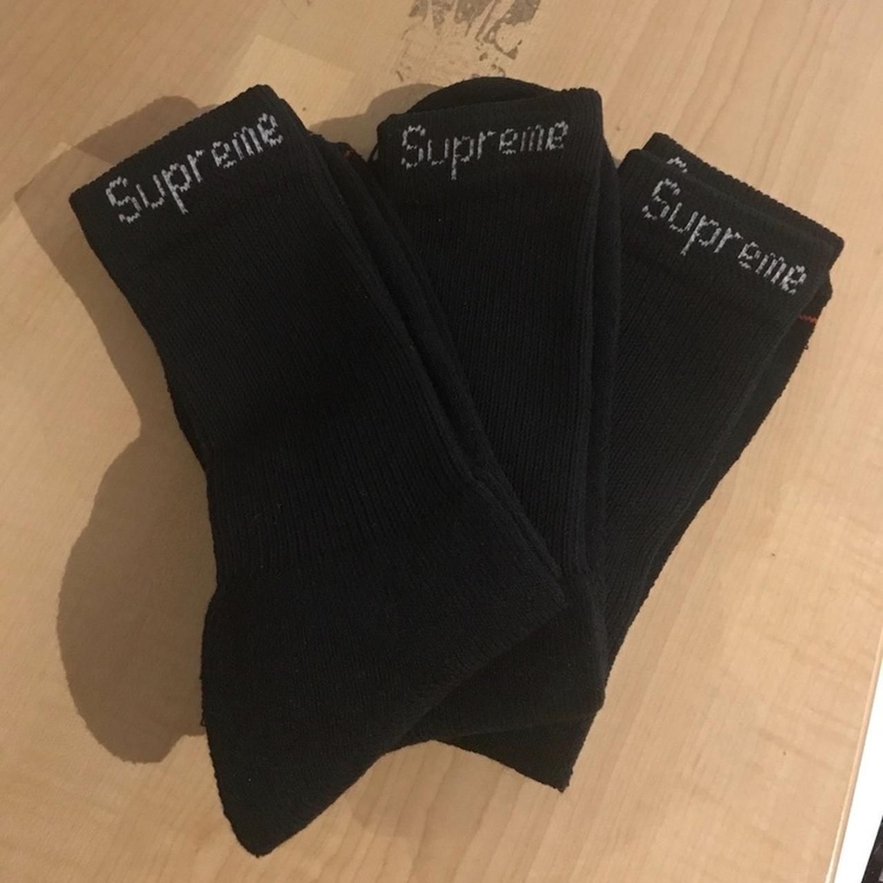 supreme nike lightweight crew socks black