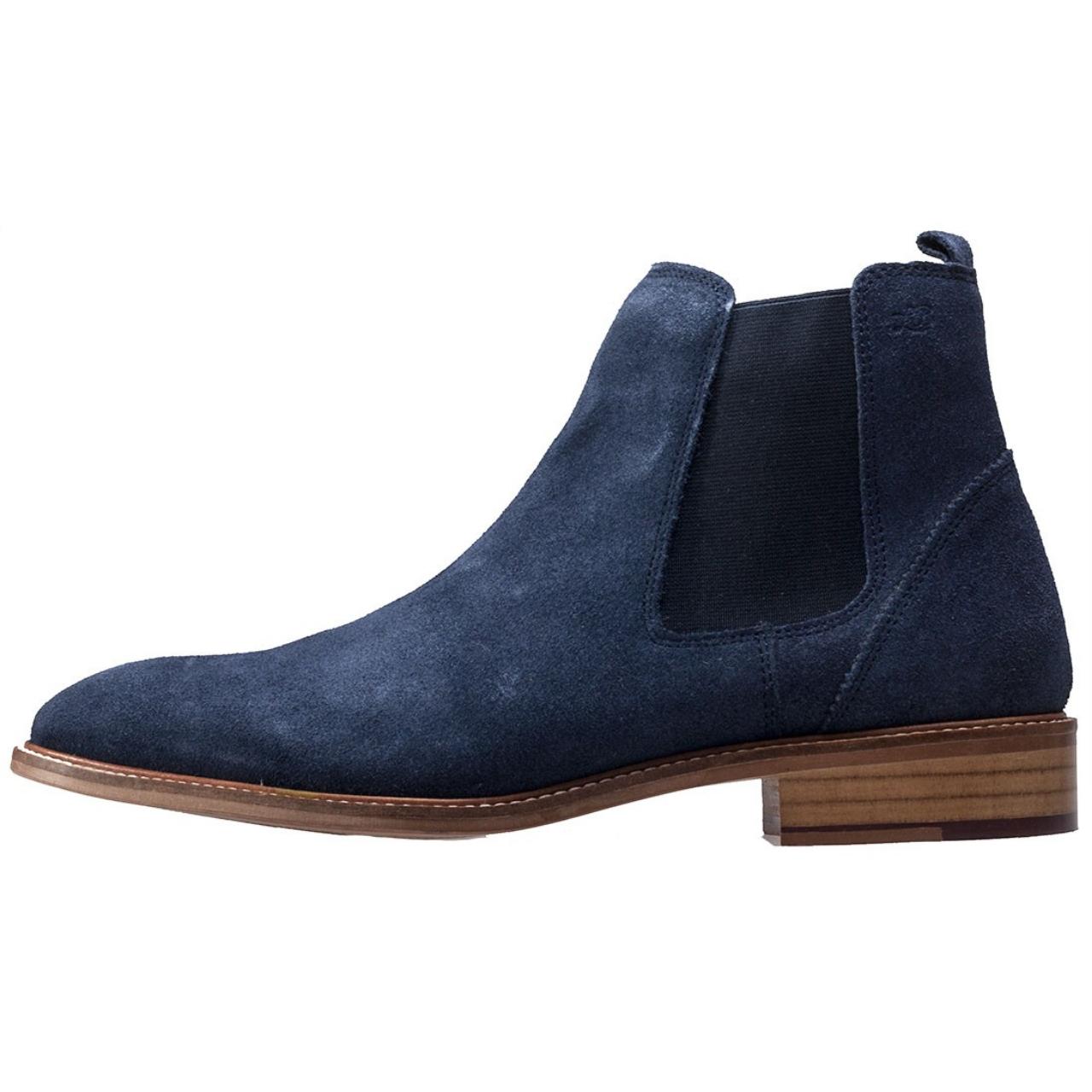 Hamilton Suede Chelsea Boot Navy What do you get in... - Depop