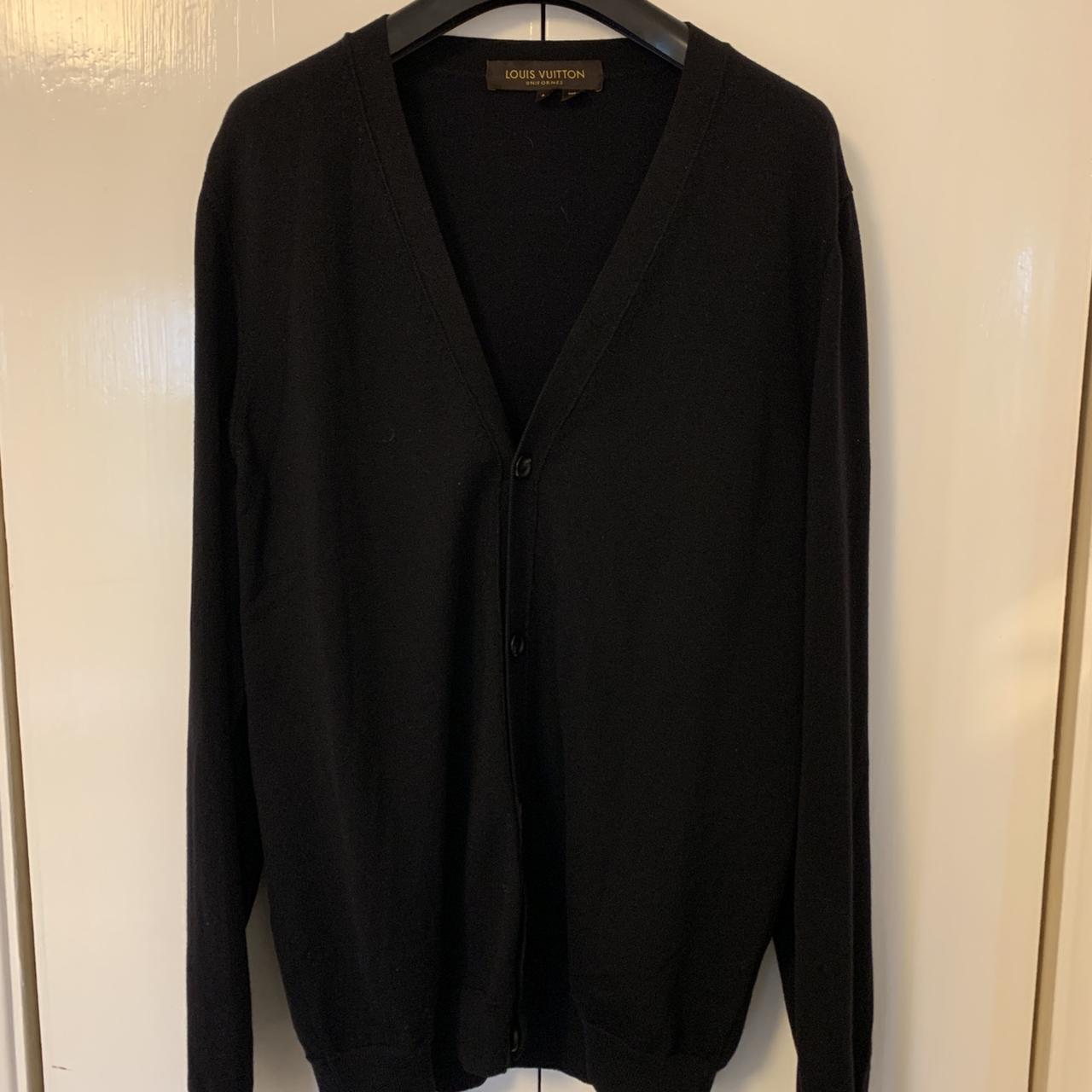 Louis Vuitton Custom Black Denim Jacket 🦇🔱 •Size S - Depop