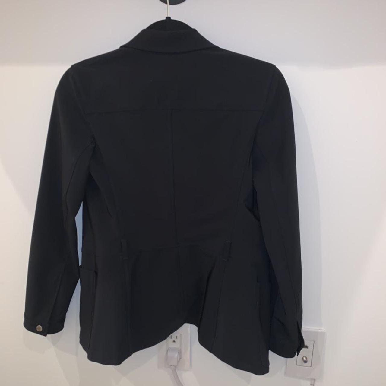 Prada Women's Black and Blue Jacket | Depop