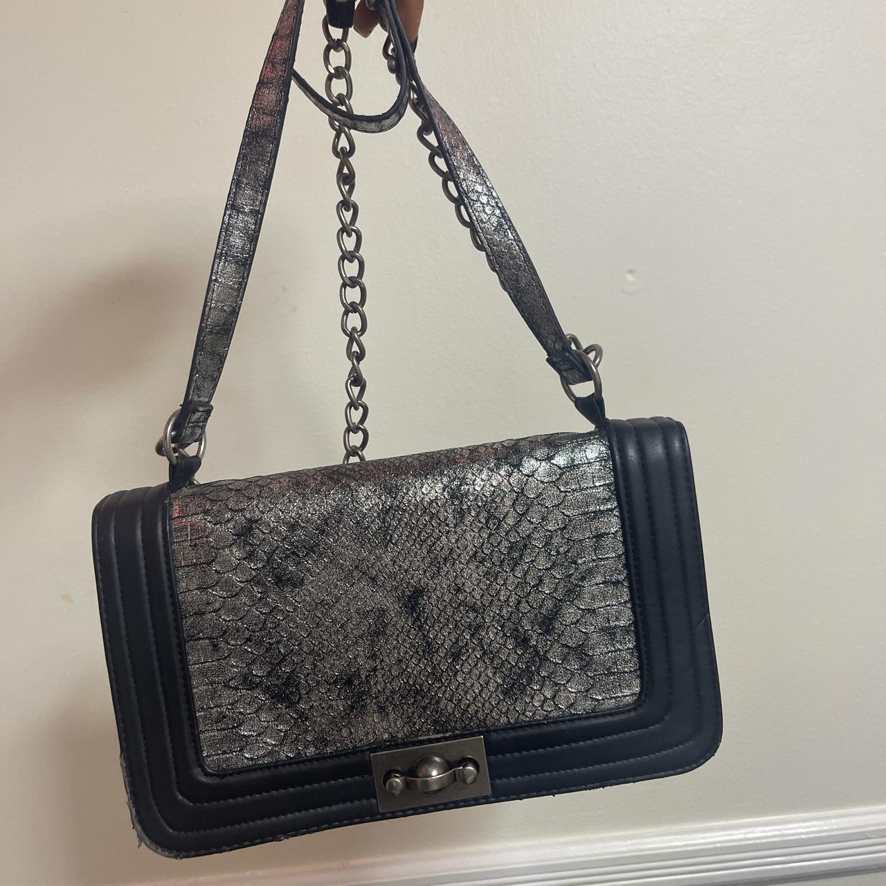 Snakeskin boybag Steve Madden #purse #bag... - Depop