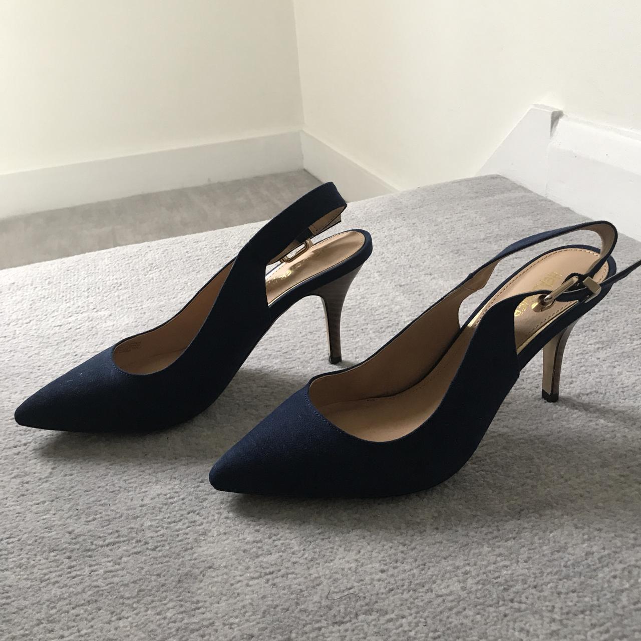 Navy heels hot sale dune