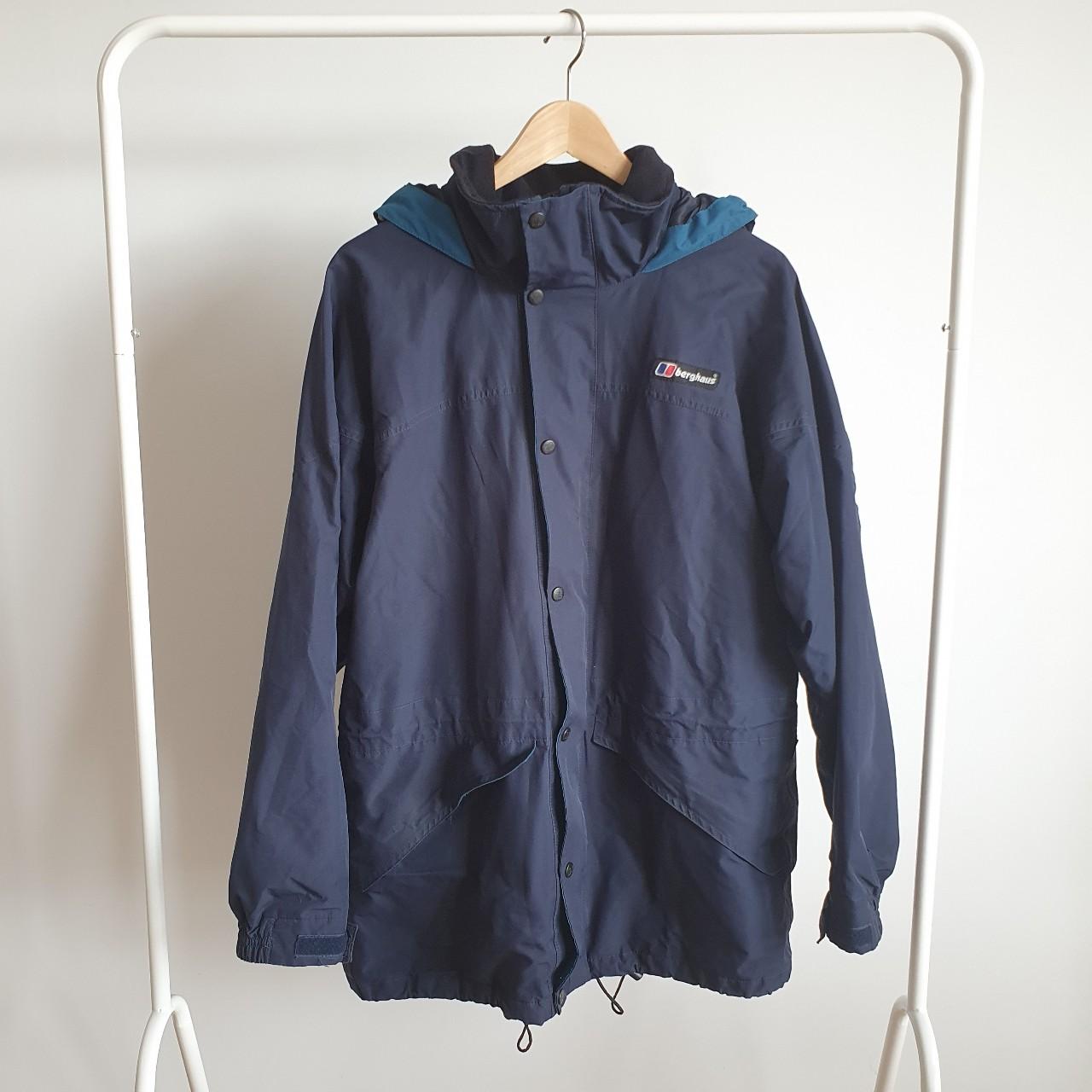 Berghaus windbreaker with fold away hood in... - Depop