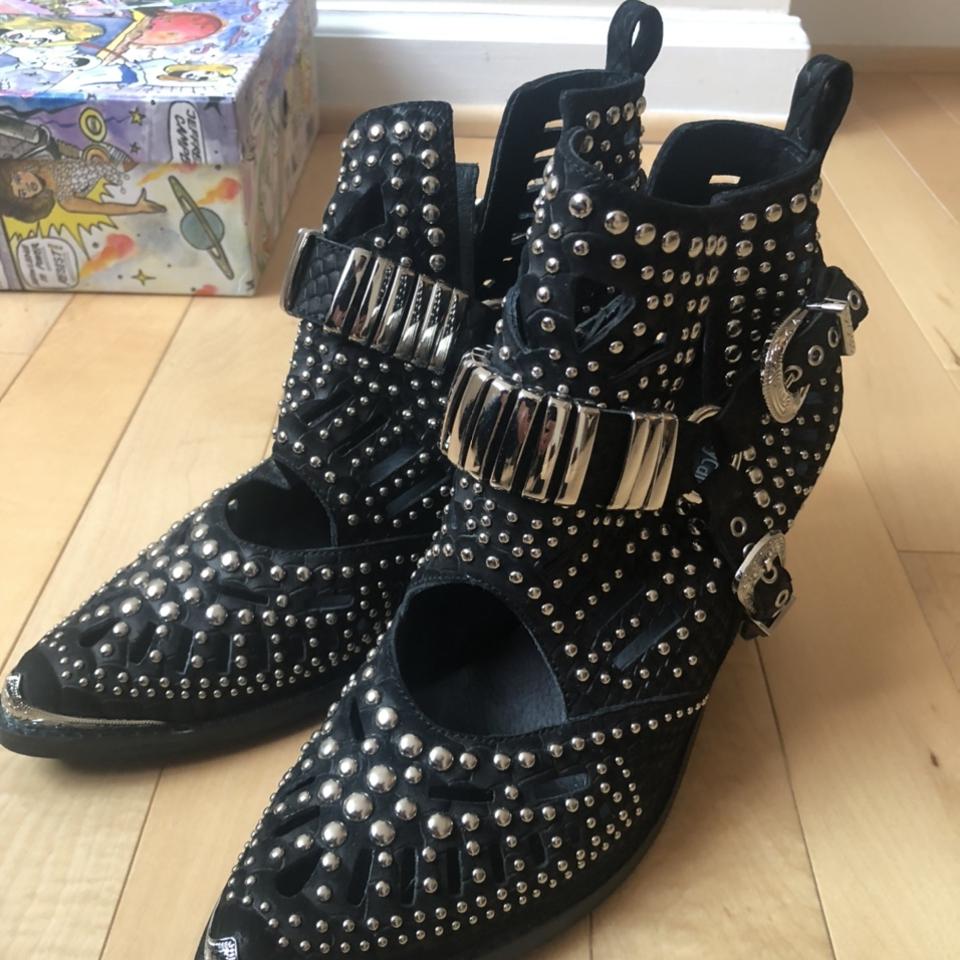 Jeffrey campbell wylie studded western bootie hotsell