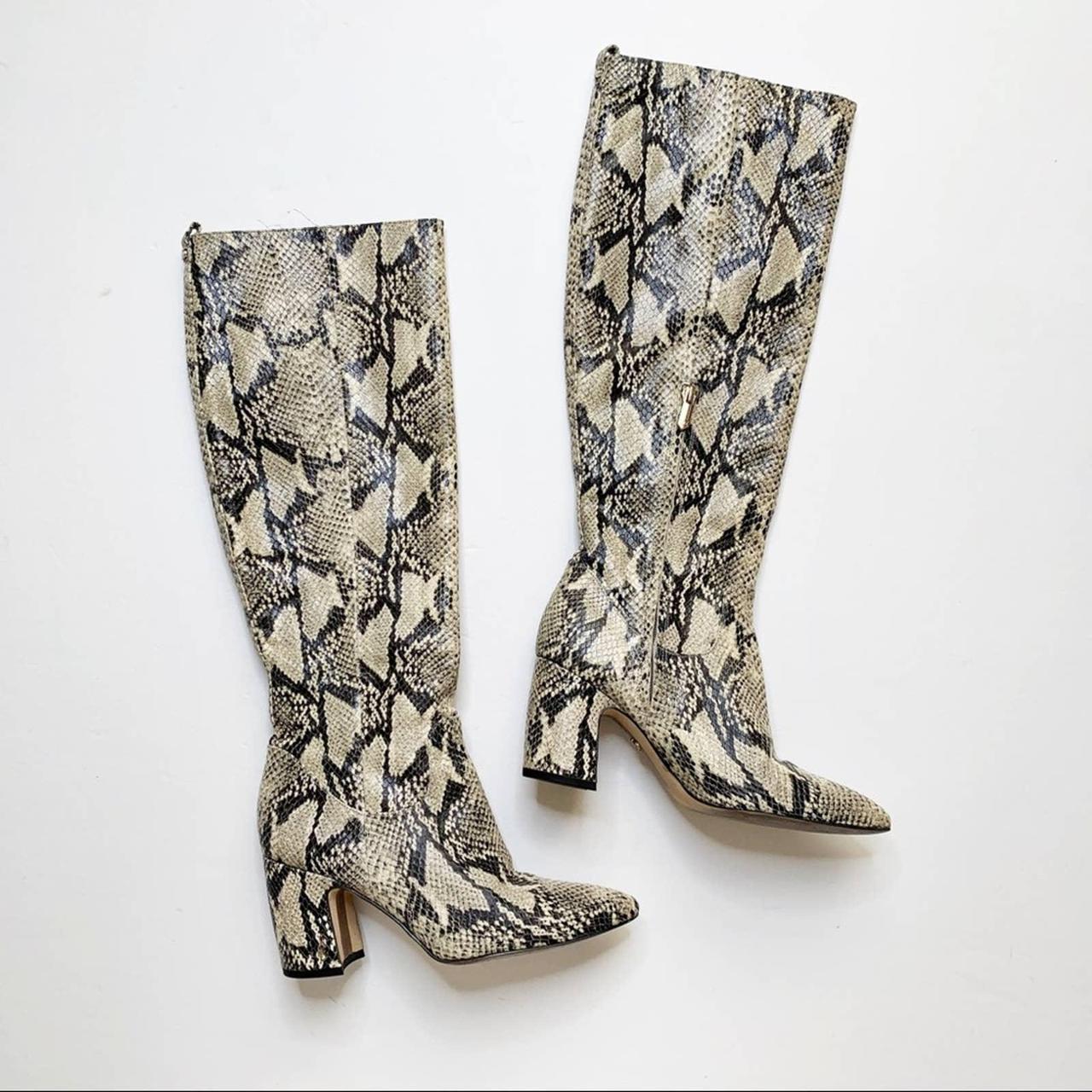 sam edelman snake skin boots