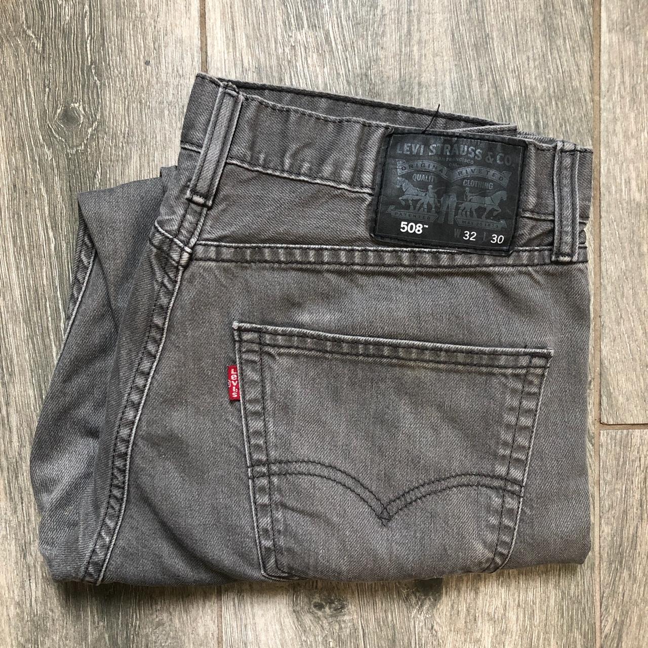 Levi’s 508 Red Tab Light Gray Jeans Size-W32... - Depop