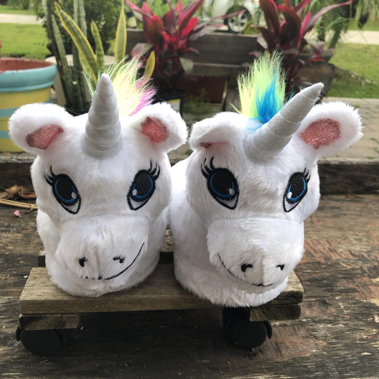 Justice best sale unicorn slippers