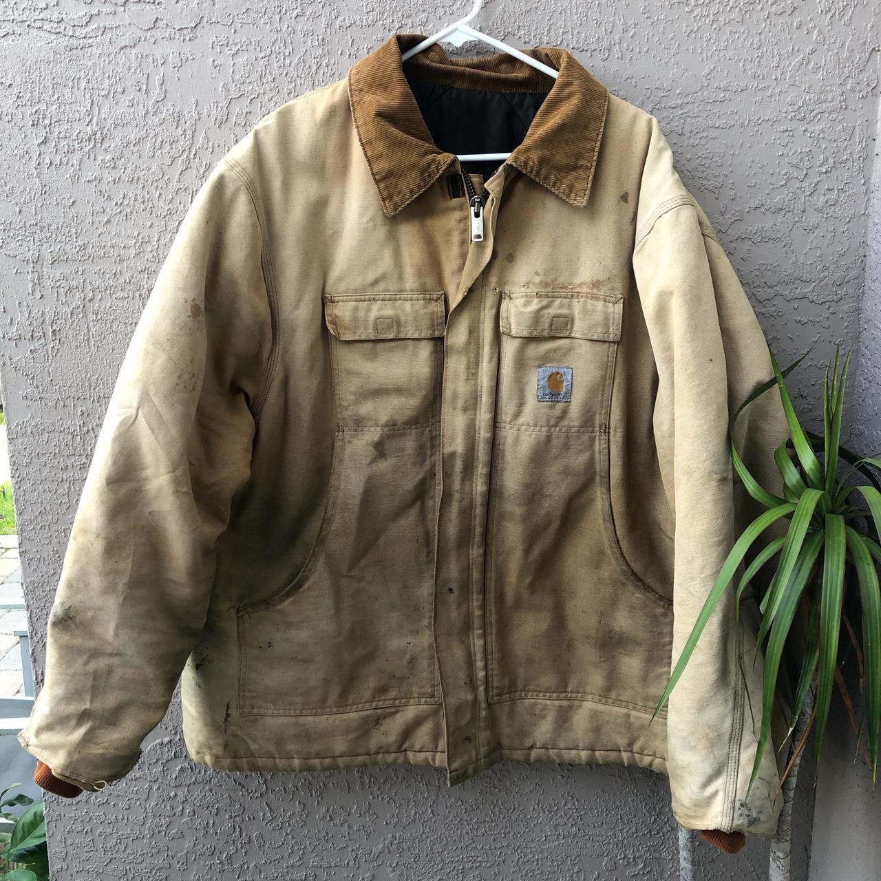 Vtg Carhartt Duck Men’s Work Jacket... - Depop