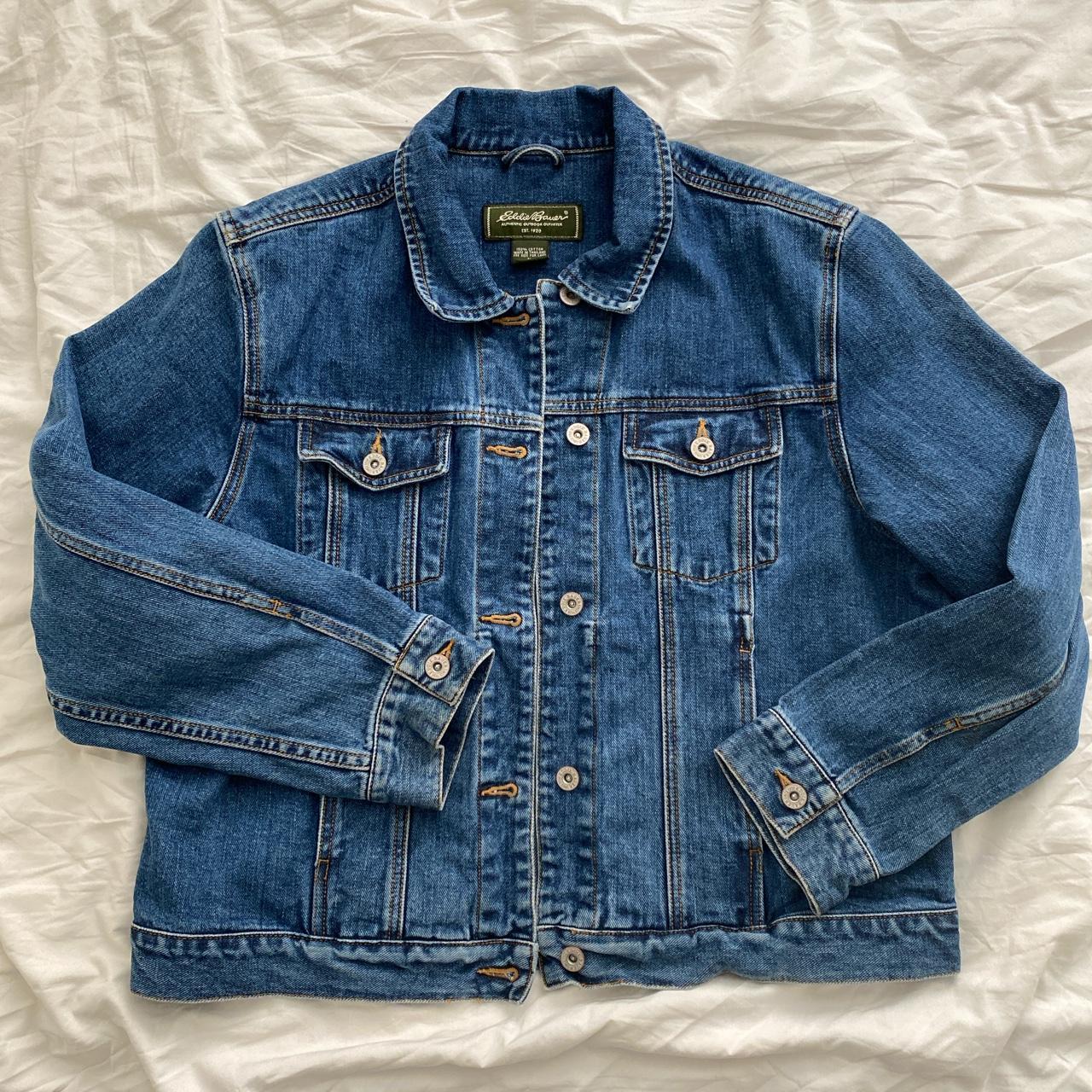 eddie bauer denim vest