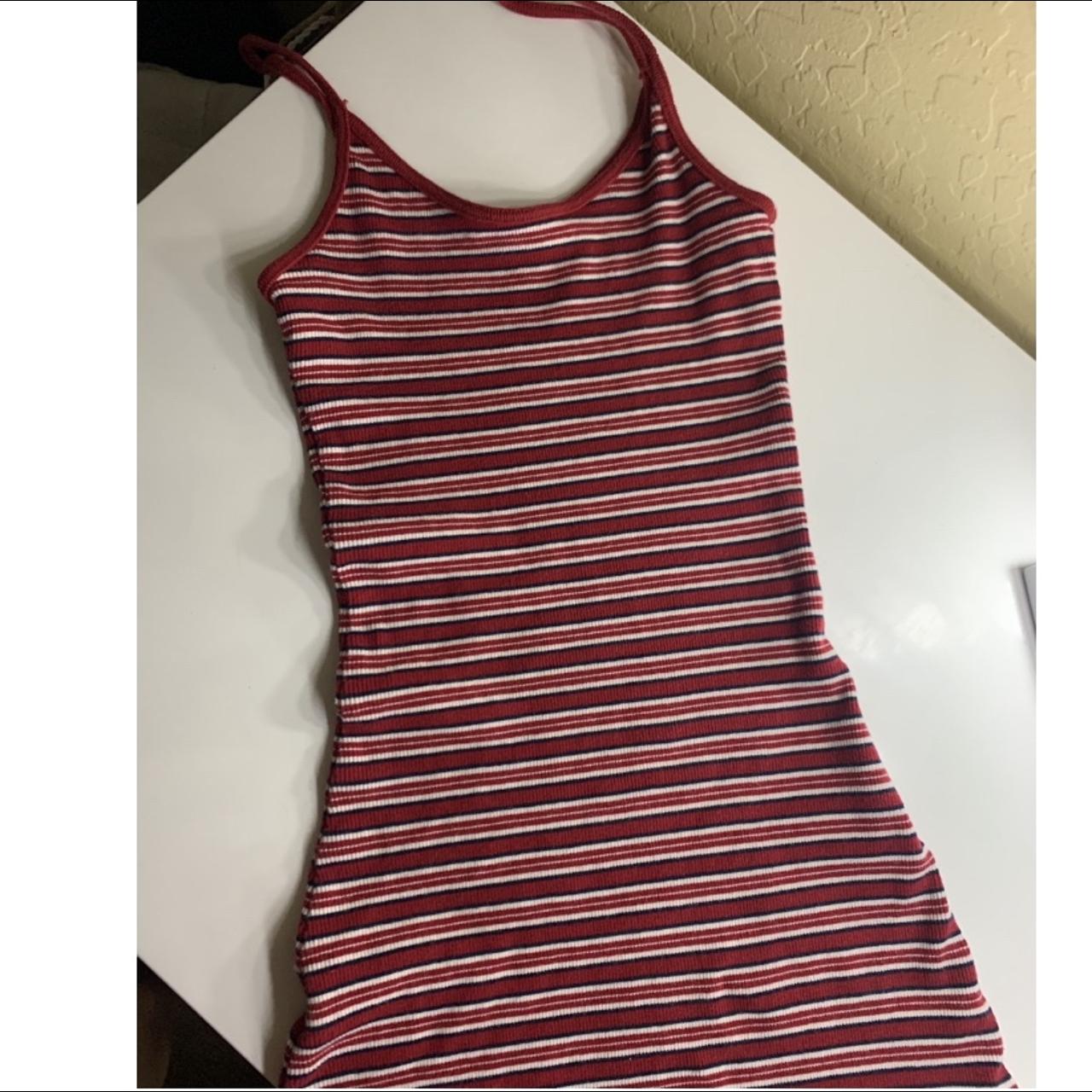 Brandy Melville Kyran Red Striped Dress • In - Depop