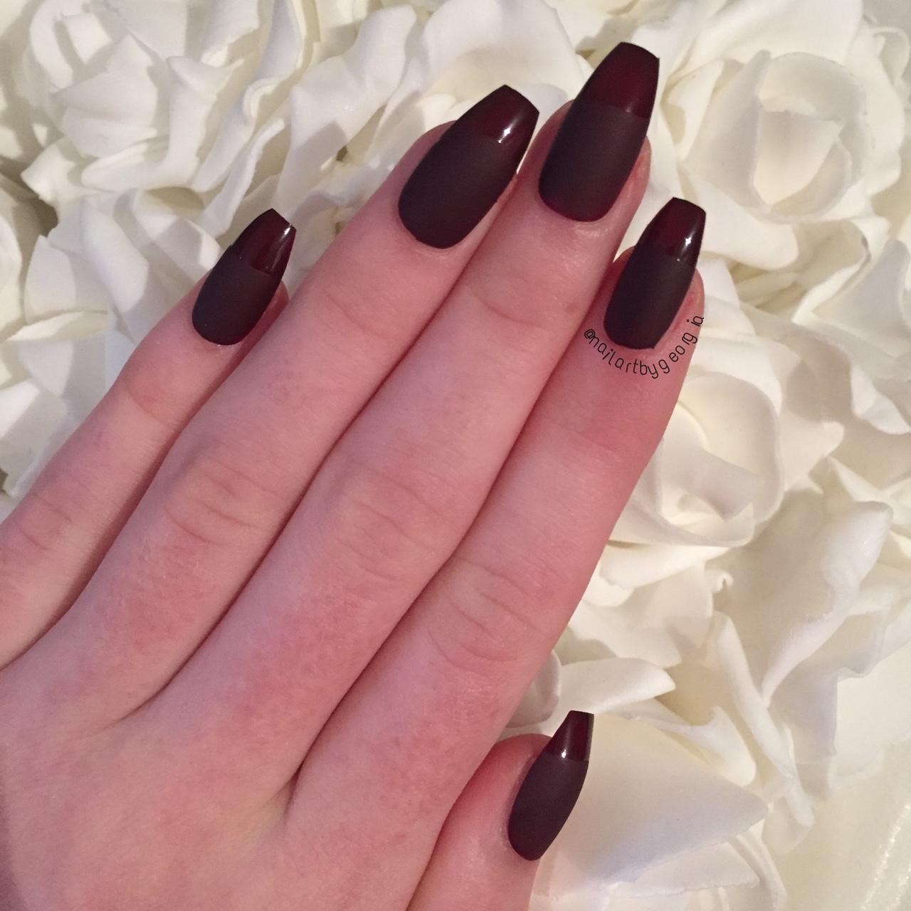 60 Rose Gold Burgundy Nail Design Ideas for Any Occasion