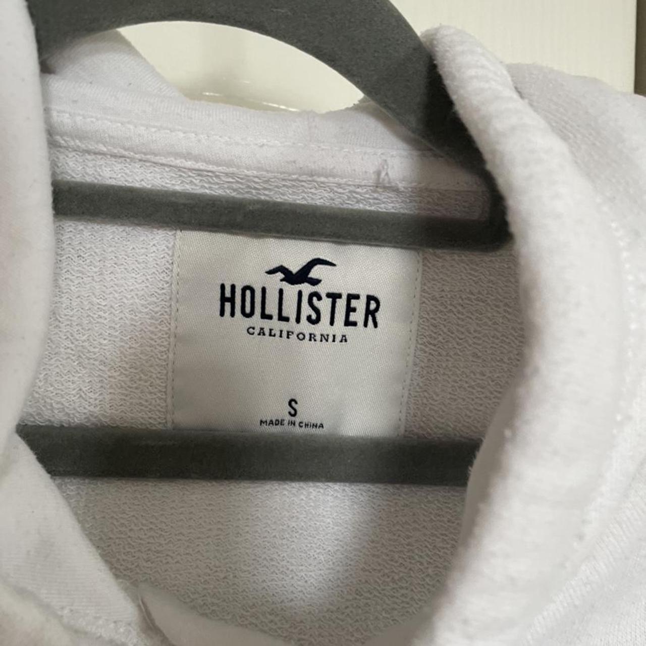 Hollister Co. Women's White Hoodie | Depop