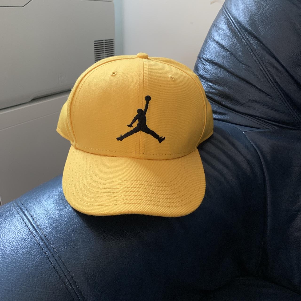 brand new Air Jordan yellow cap (large) Depop