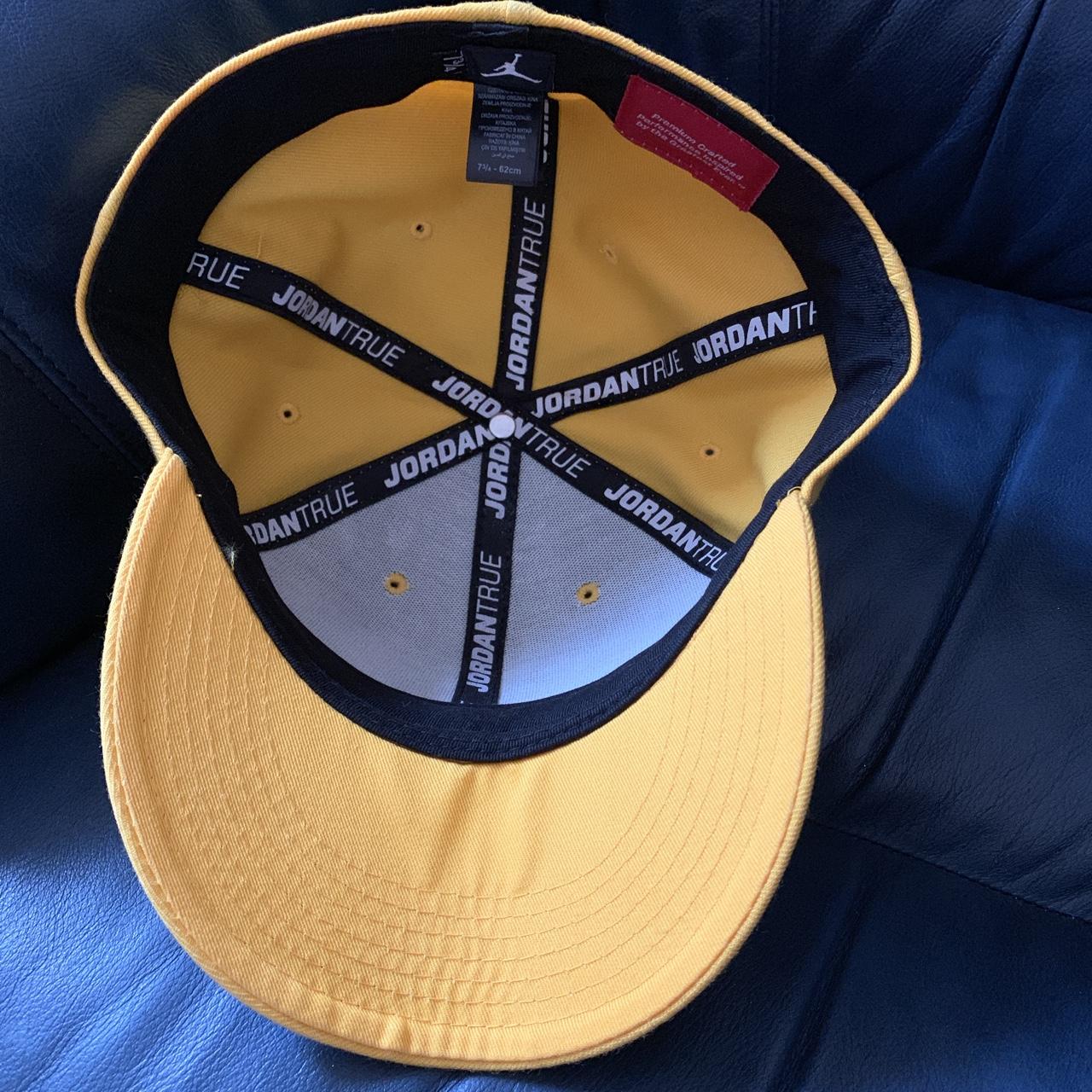 brand new Air Jordan yellow cap (large) - Depop
