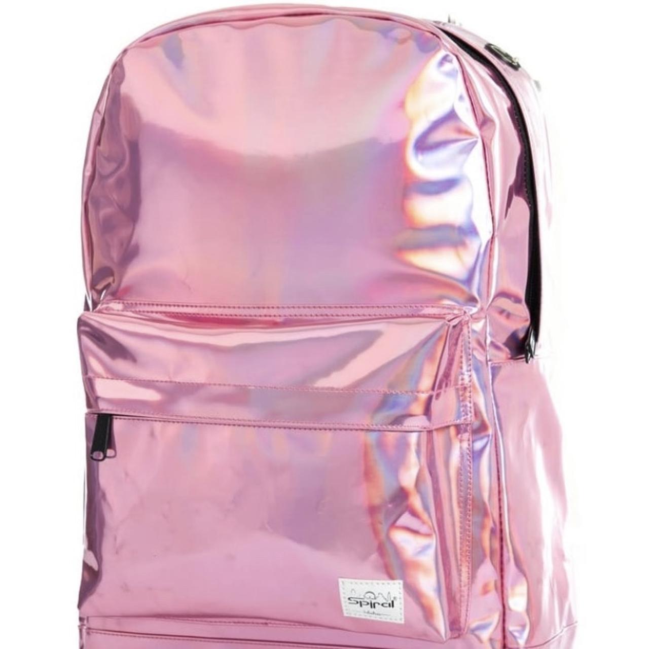 Holographic pink backpack only used once. Depop