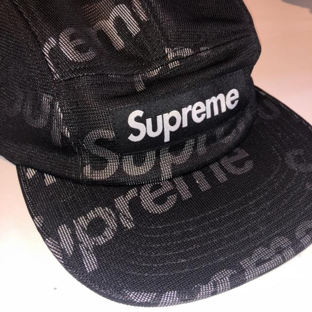 Supreme lenticular logo camp cap black Deadstock... - Depop