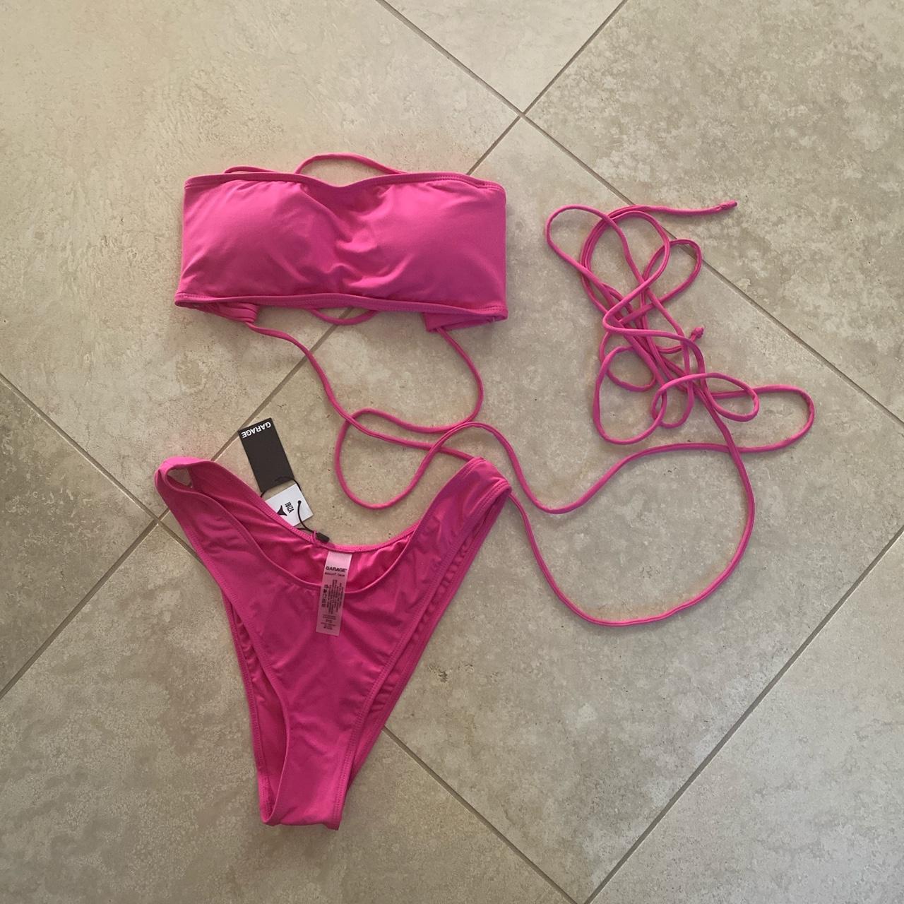 garage pink bikini never worn bottoms still have... Depop