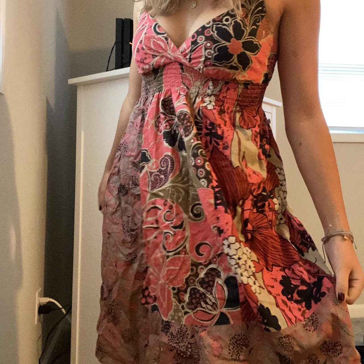 patchwork hippie dress