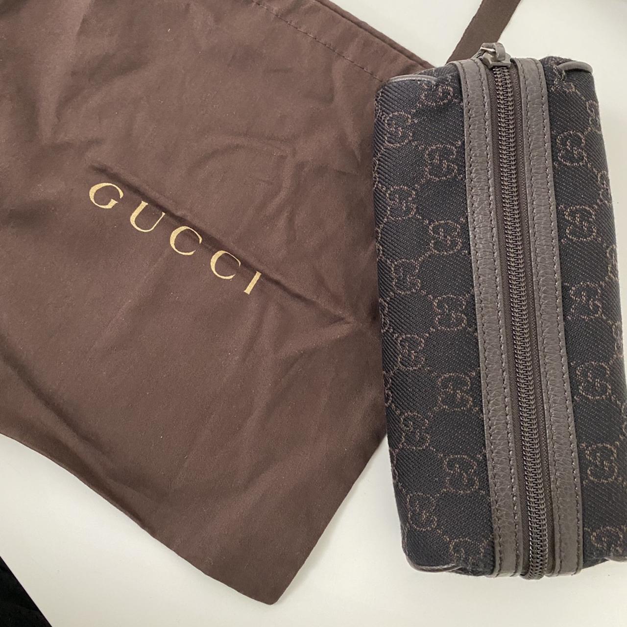 Dark Brown Gucci cosmetic bag Brand new comes with... Depop
