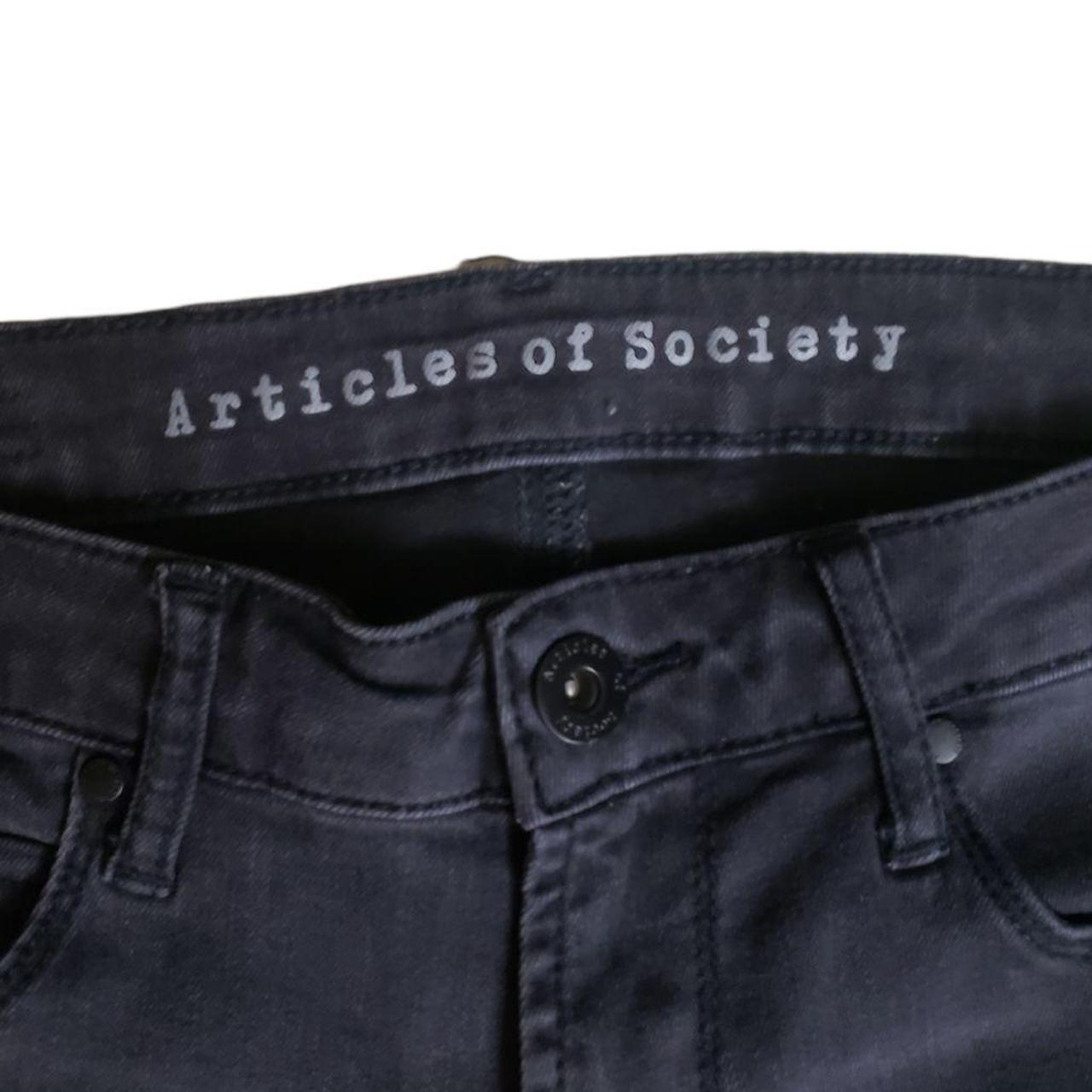 Articles Of Society Denim Jeans Dark Wash Light Depop   P0 