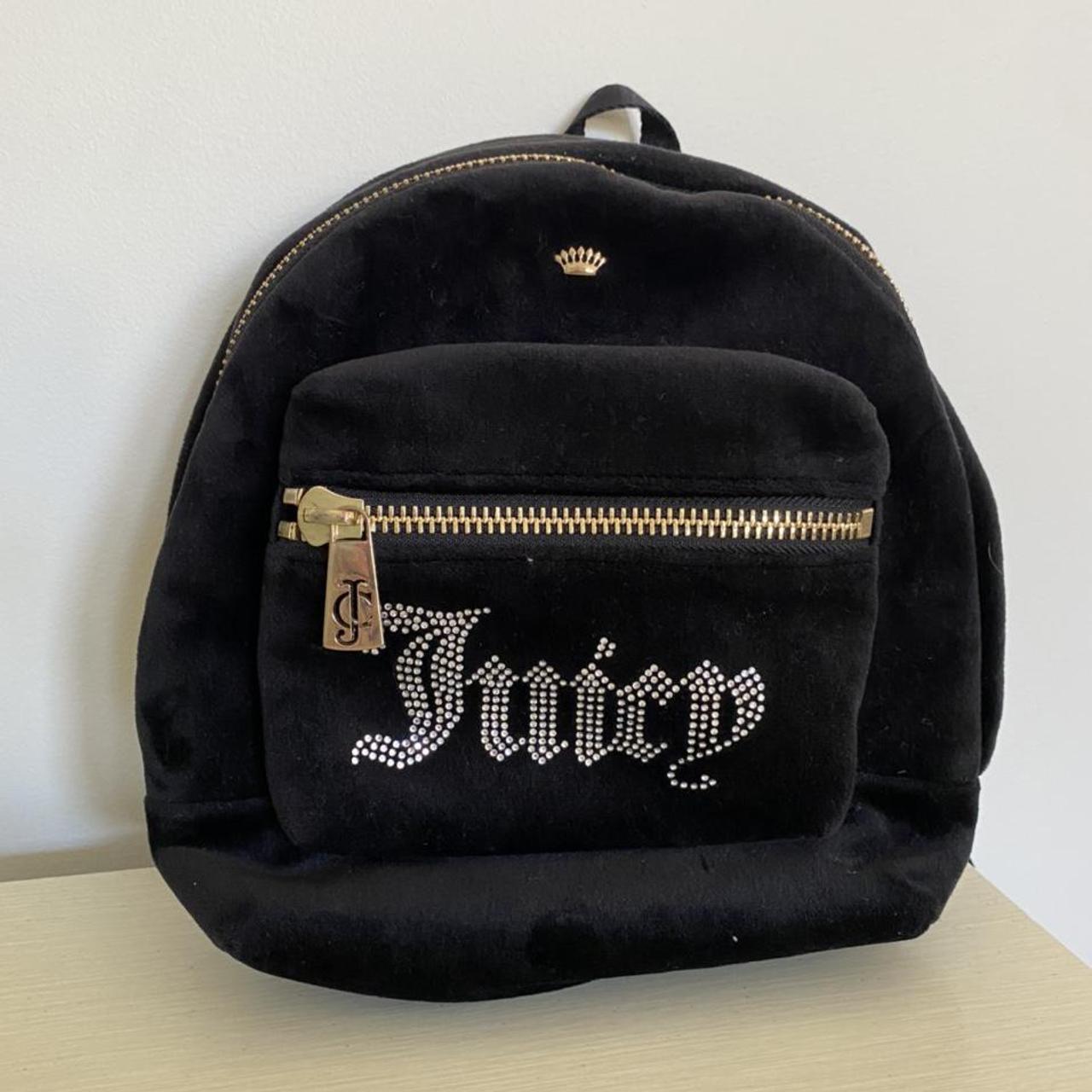 Mini Velvet Juicy Couture Backpack. Great condition.... Depop