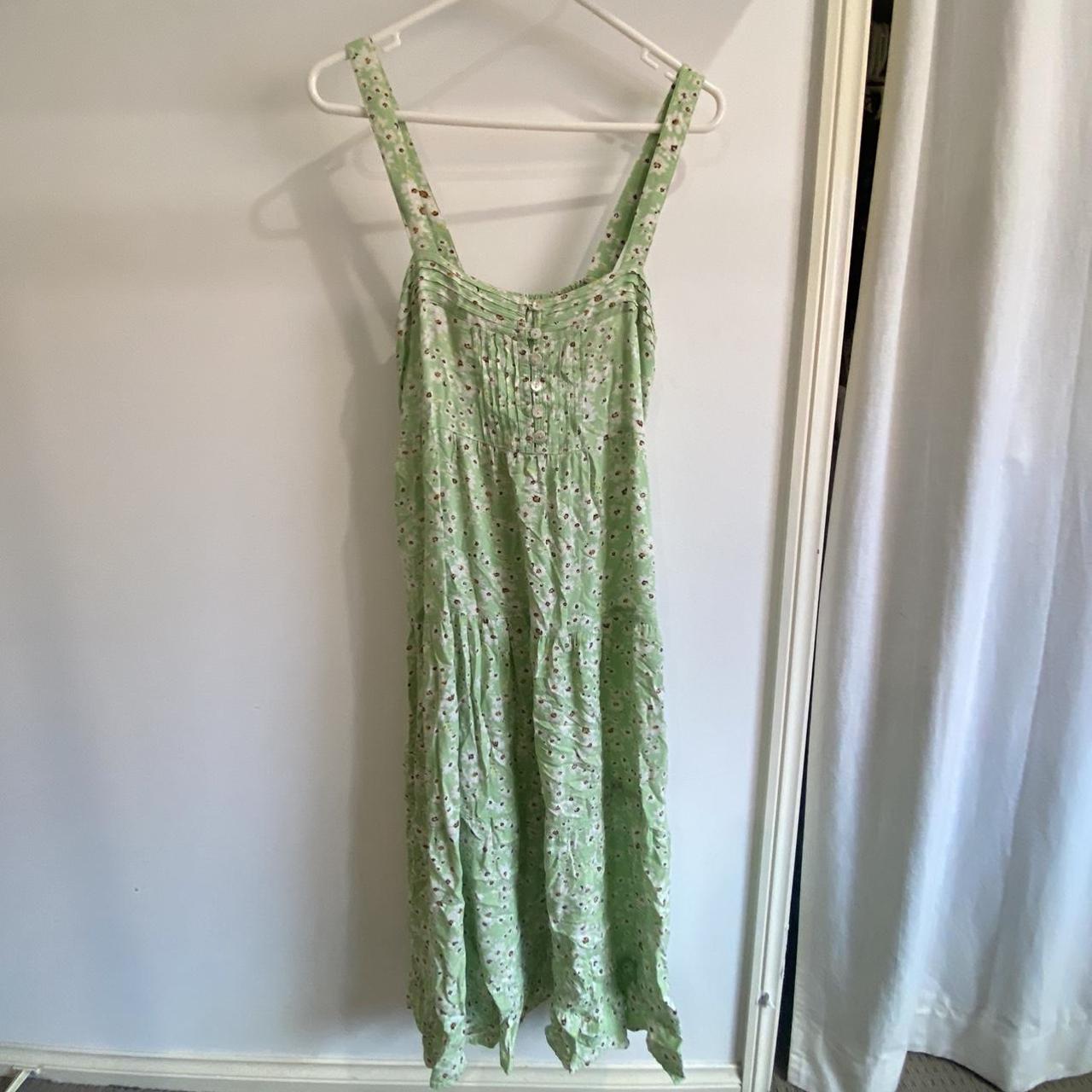 Tree of life bright green dress Size S best fits... Depop