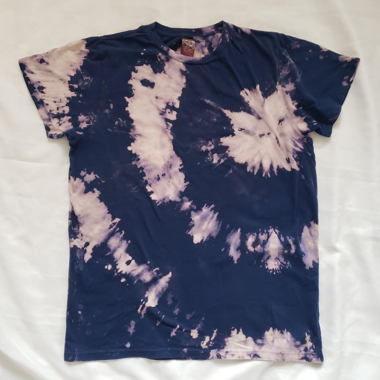 bleached royal blue shirt