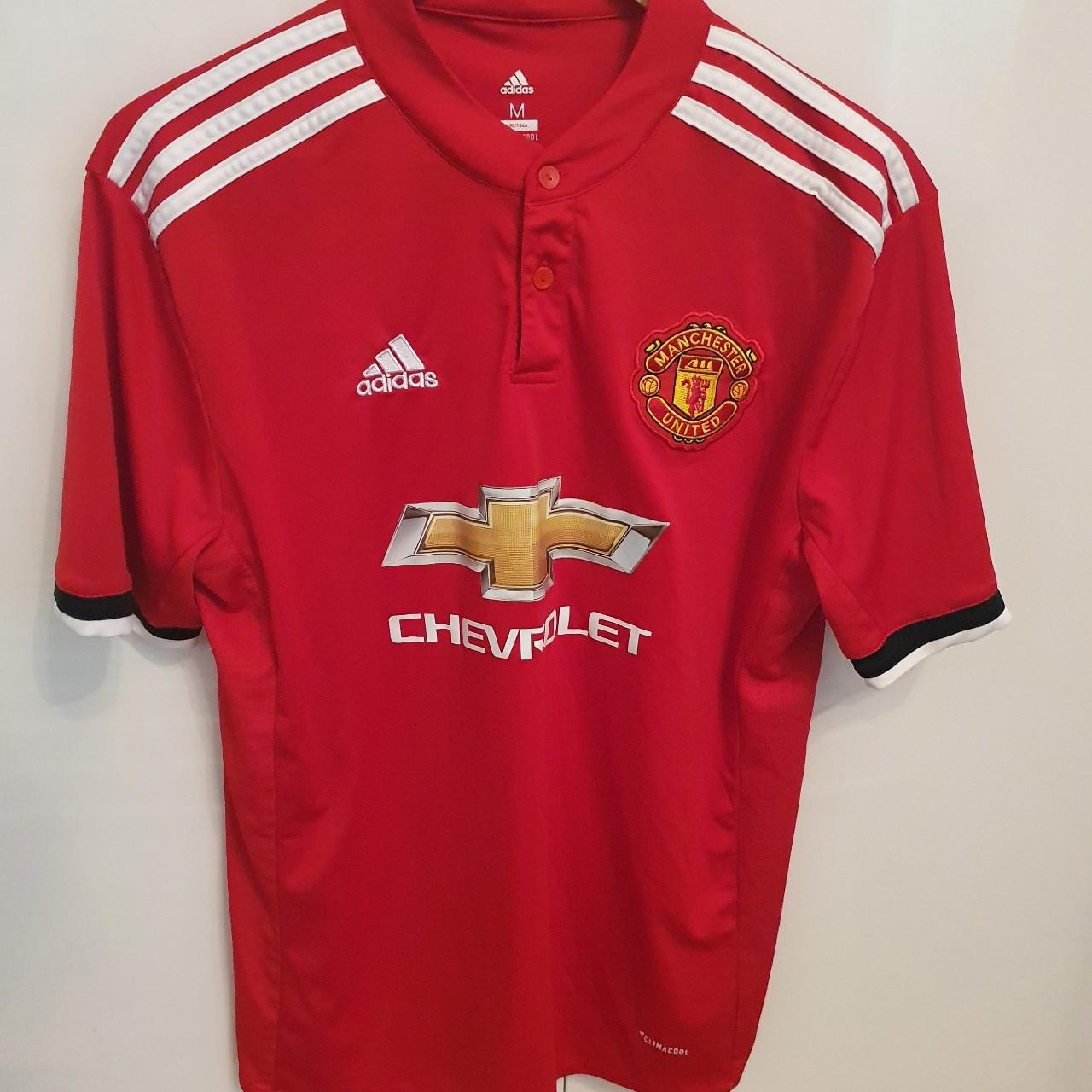 Man United 2015 16 Home Shirt (medium) Adidas Red - Depop