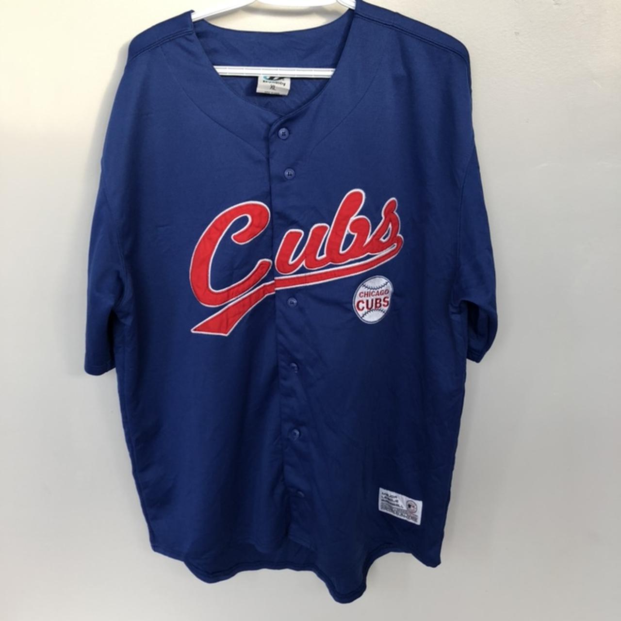 Chicago Cubs Jersey Blank Youth Medium MLB True Fan - Depop