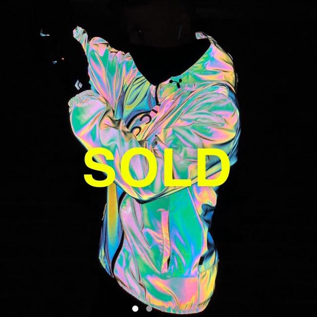 Nicce London Vind reflective Jacket Iridescent size. Depop