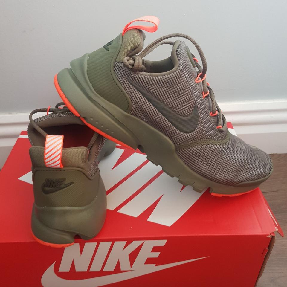 Nike presto fly GS brand new in box green and orange Depop