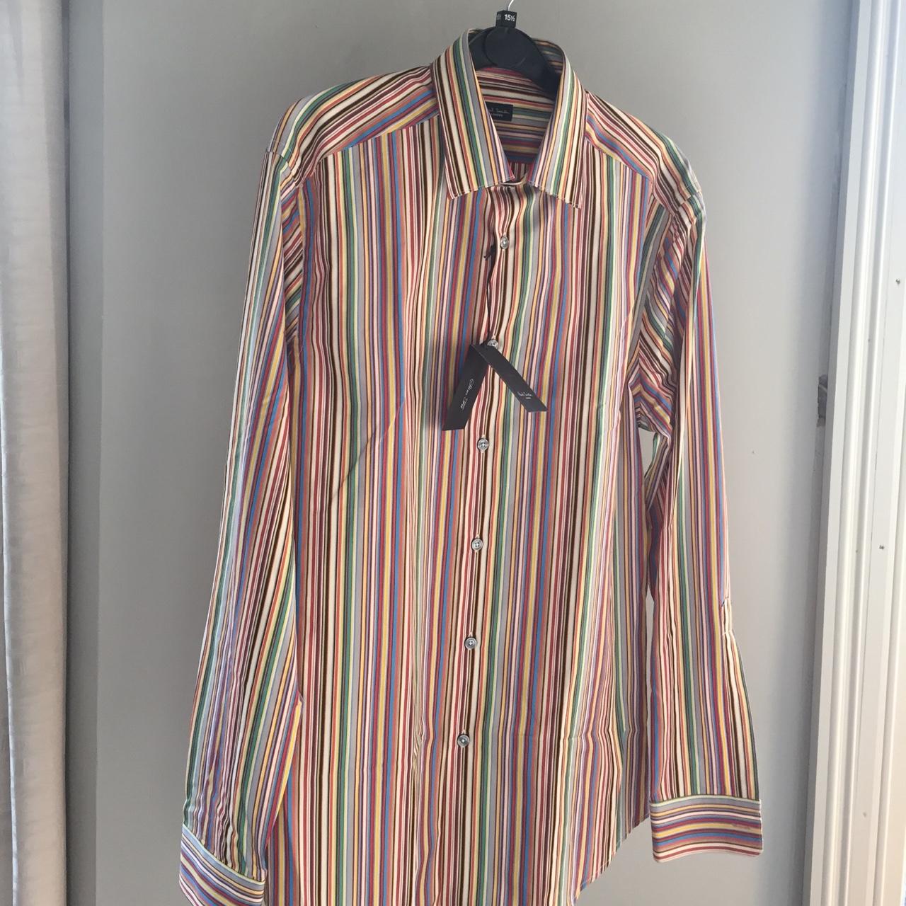 Paul smith classic multi-stripe shirt! Brand new - Depop