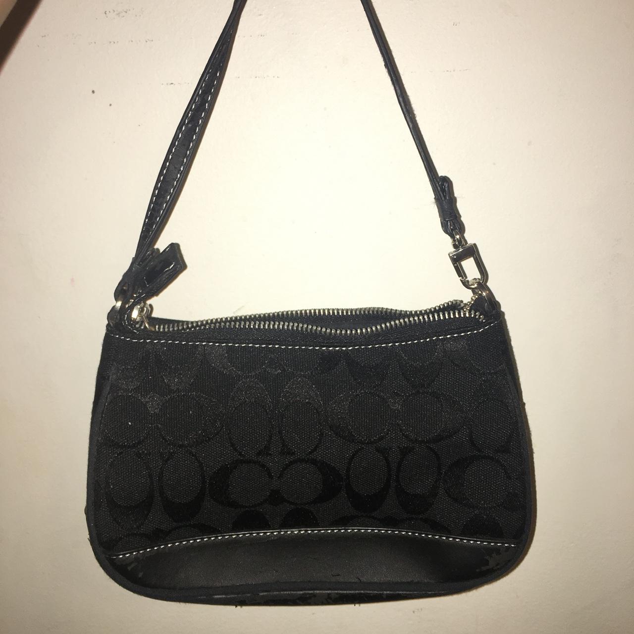 Coach black mini discount purse