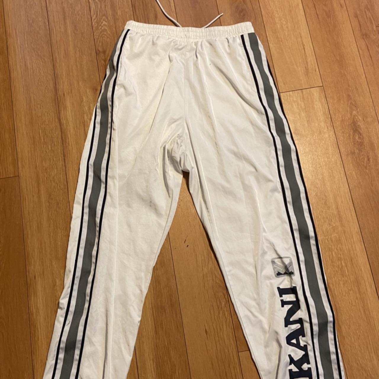 track pants material feels kinda silky in a... Depop