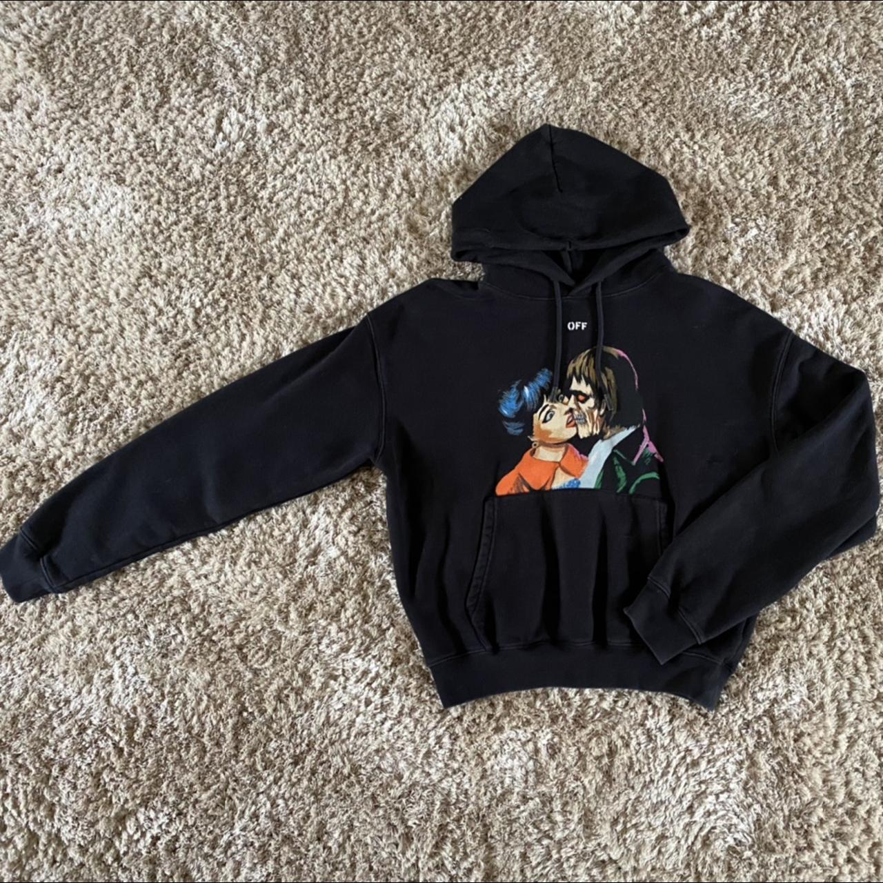 OFF-WHITE Kiss' Graphic Print Hoodie...