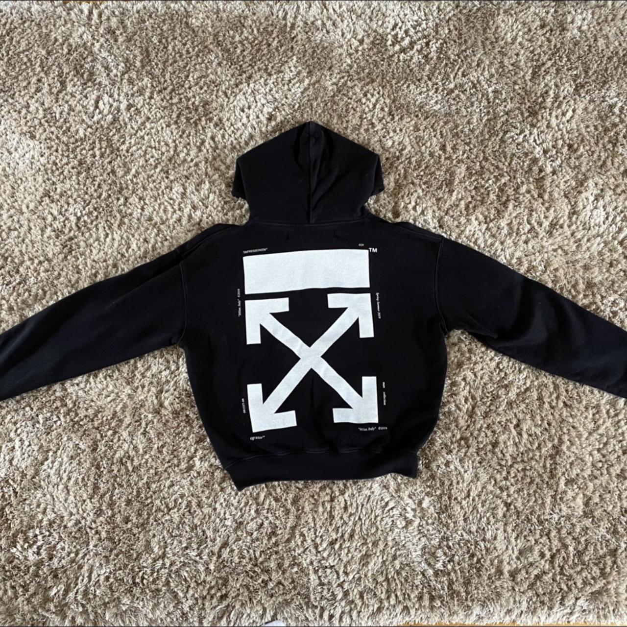 Off white hoodie on sale kiss